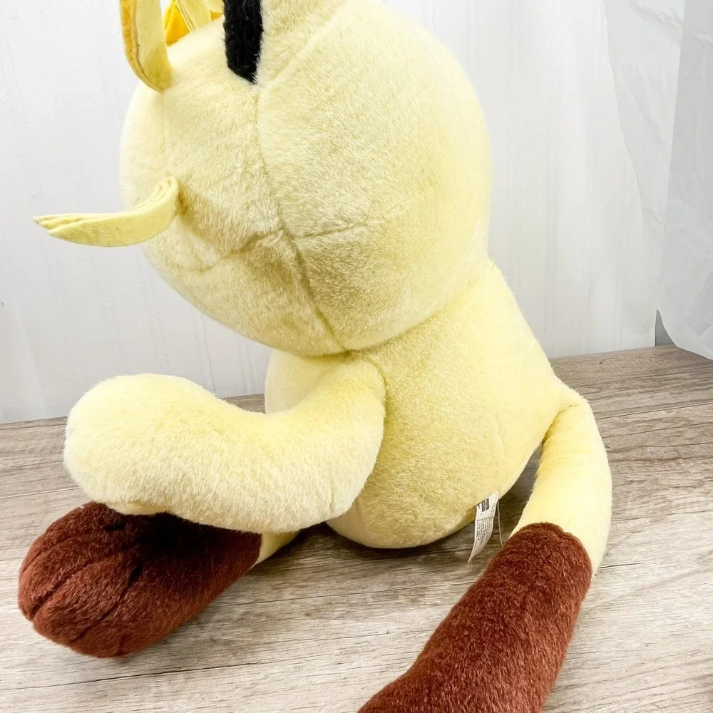 Vintage Pokémon Jumbo Plush Meowth 1999 Nintendo Creatures Game Freak Hasbro